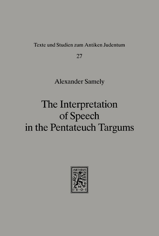 The Interpretation of Speech in the Pentateuch Targums