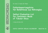 Fehlerbewertungsliste f&uuml;r Beh&auml;ltnisse aus R&ouml;hrenglas - S. Horst M. Harl  M. Polan