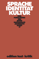 Sprache - Identit&auml;t - Kultur - 