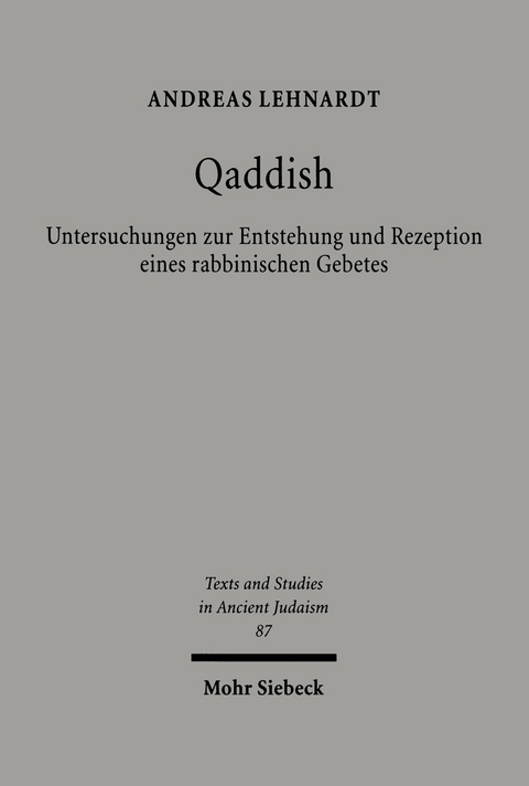 Qaddish -  Andreas Lehnardt