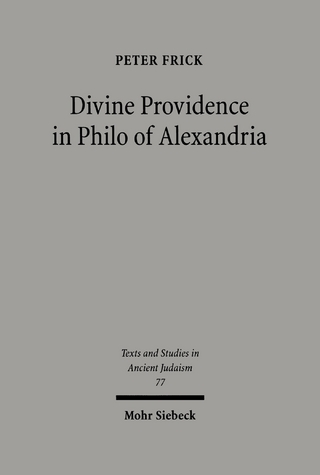 Divine Providence in Philo of Alexandria