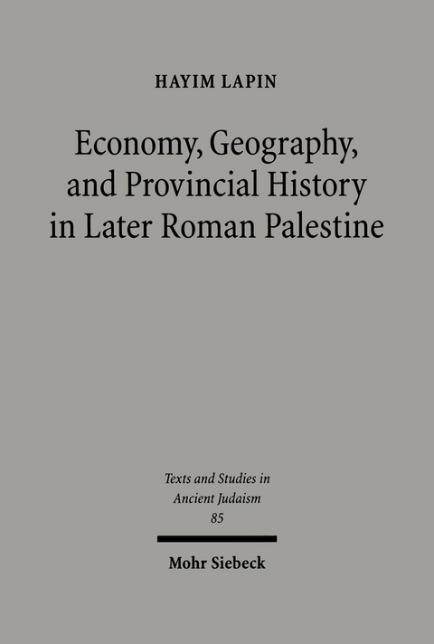 Economy, Geography, and Provincial History in Later Roman Palestine -  Hayim Lapin