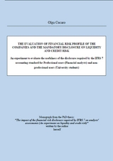 The evaluation of financial risk profile of the companies and the mandatory disclosure on Liquidity and Credit Risk - Olga Cucaro