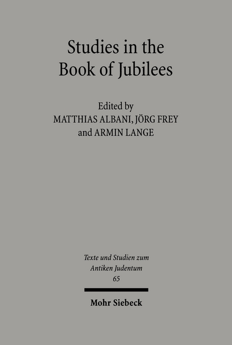 Studies in the Book of Jubilees - 