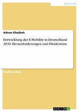 Entwicklung der E-Mobility in Deutschland 2030. Herausforderungen und Hindernisse - Adnan Ghaibeh