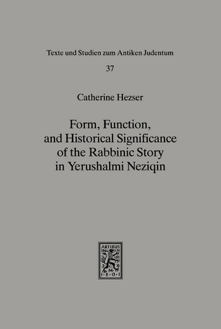 Form, Function, and Historical Significance of the Rabbinic Story in Yerushalmi Neziqin