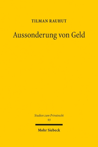 Aussonderung von Geld