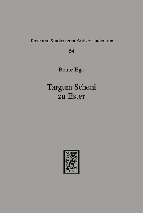 Targum Scheni zu Ester -  Beate Ego