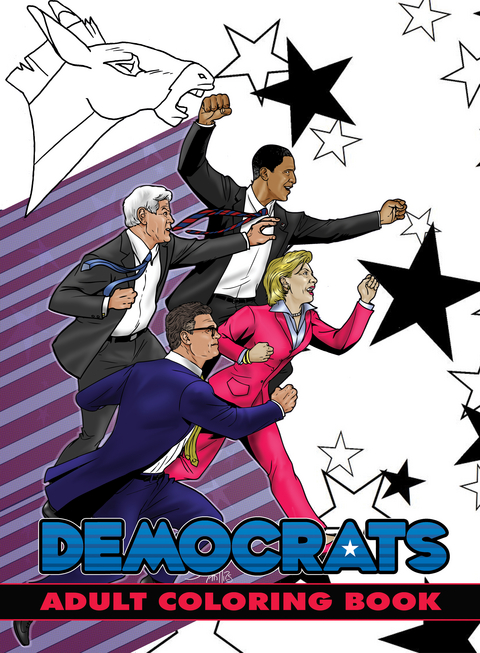 Political Power: Democrats Adult Coloring Book - Darren G. Davis