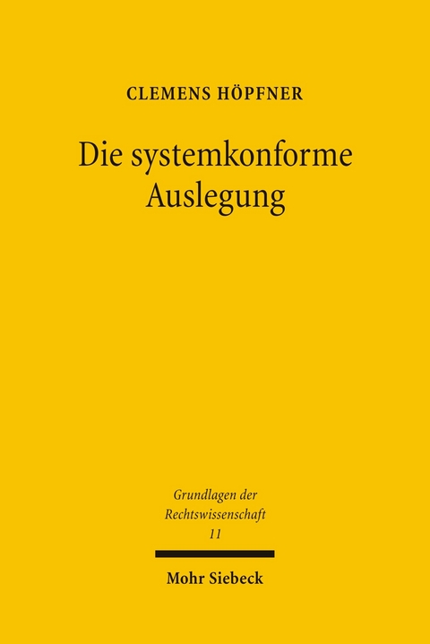 Die systemkonforme Auslegung -  Clemens H&ouml;pfner