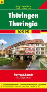 Th&uuml;ringen, Autokarte 1:200.000 - 