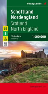 Schottland - Nordengland, Autokarte 1:400.000, freytag & berndt