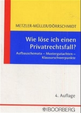 Wie löse ich einen Privatrechtsfall? - Karin Metzler-Müller, Harald Dörrschmidt