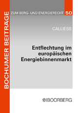 Entflechtung im europ&auml;ischen Energiebinnenmarkt - Christian Calliess