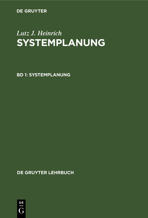 Systemplanung - Lutz J. Heinrich