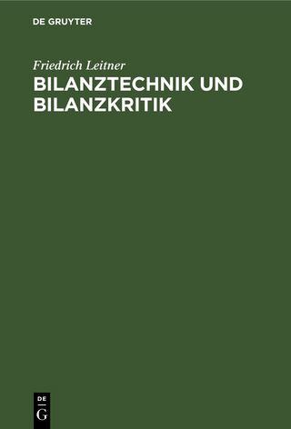 Bilanztechnik und Bilanzkritik