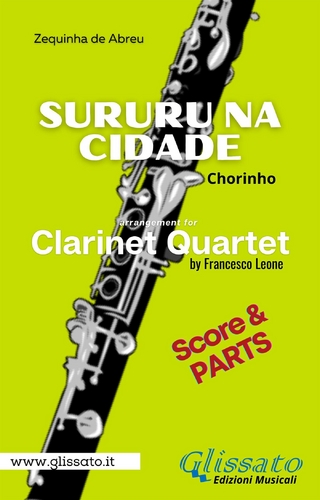 Clarinet Quartet sheet music: Sururu na Cidade (score & parts)