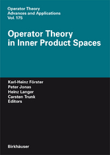 Operator Theory in Inner Product Spaces - 