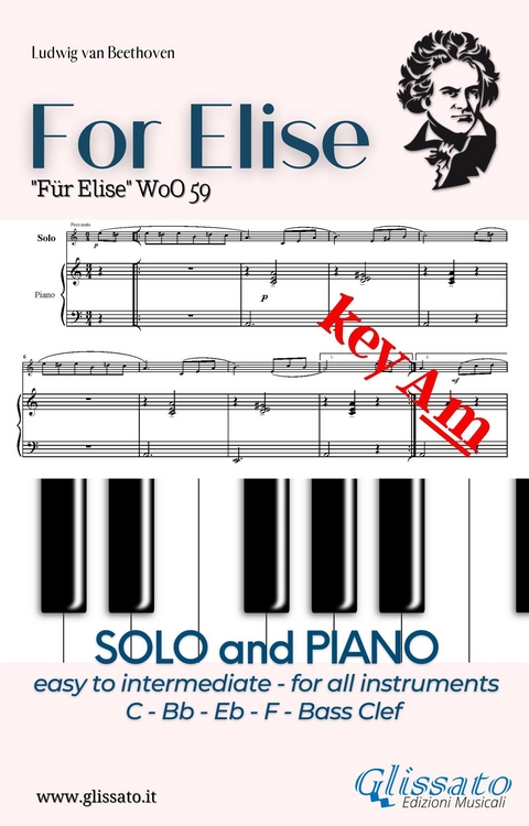 For Elise - All instruments and Piano (easy/intermediate) key Am - Ludwig Van Beethoven