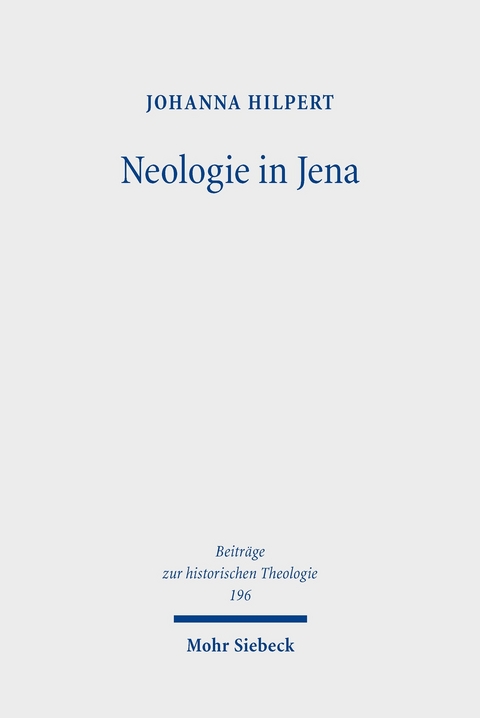 Neologie in Jena -  Johanna Hilpert