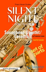 Silent Night - Saxophone Quintet/Ensemble (parts) - Franz Gruber, Francesco LEONE