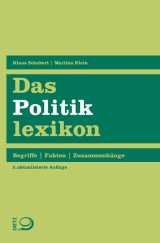 Das Politiklexikon - Klaus Schubert, Martina Klein