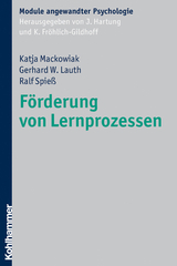 F&ouml;rderung von Lernprozessen - Katja Mackowiak, Gerhard W. Lauth, Ralf Spie&szlig;