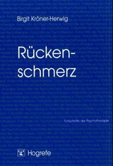 Rückenschmerz - Birgit Kröner-Herwig