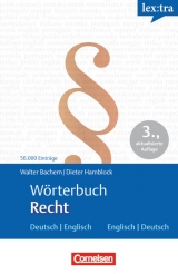 Lextra - Englisch - Fachwörterbücher / Wörterbuch Recht - Bachem, Walter; Hamblock, Dieter