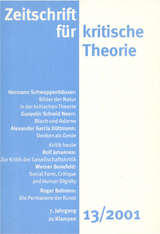 Zeitschrift f&uuml;r kritische Theorie / Zeitschrift f&uuml;r kritische Theorie, Heft 13 - 