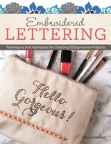 Embroidered Lettering - Debra Valencia