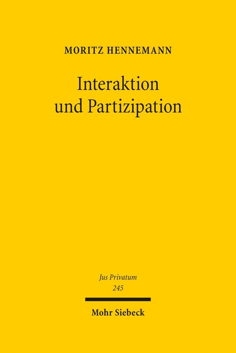Interaktion und Partizipation -  Moritz Hennemann