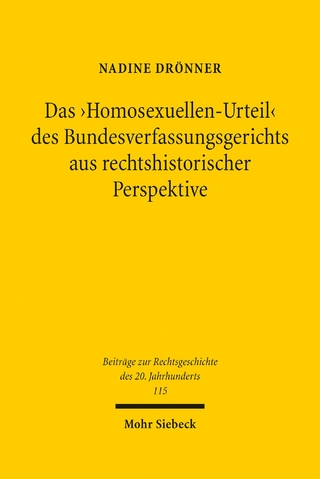 Das 'Homosexuellen-Urteil' des Bundesverfassungsgerichts aus rechtshistorischer Perspektive