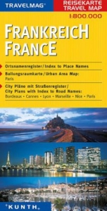 KUNTH Reisekarte Frankreich 1:800 000