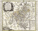 Historische Karte: SCH&Ouml;NBURGISCHE LANDES- UND STANDESHERRSCHAFTEN - &Auml;mter Glauchau, Waldenburg, Lichtenstein, Hartenstein und Stein 1760 (Plano) - Peter (der J&uuml;ngere) Schenk