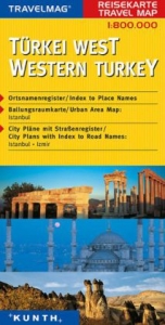 KUNTH Reisekarte T&uuml;rkei West 1:800 000