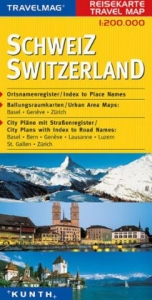 KUNTH Reisekarte Schweiz 1:200 000