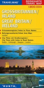 KUNTH Reisekarte Gro&szlig;britannien, Irland 1:800 000 - 