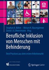 Berufliche Inklusion von Menschen mit Behinderung - 