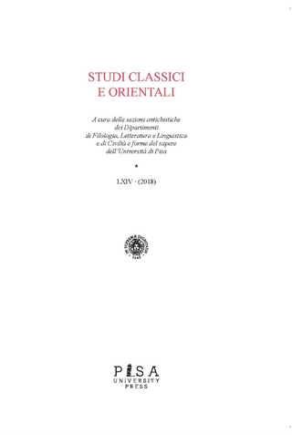 Studi Classici e Orientali LXIV 2018