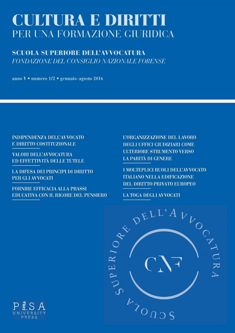Cultura e Diritti 1/2 2016 -  AA.Vv.