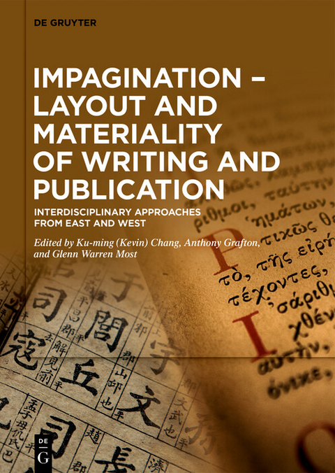 Impagination &ndash; Layout and Materiality of Writing and Publication - 