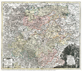 Historische Karte: Land Thüringen 1740 (Plano) - Tobias Conrad Lotter, Matthäus Seutter