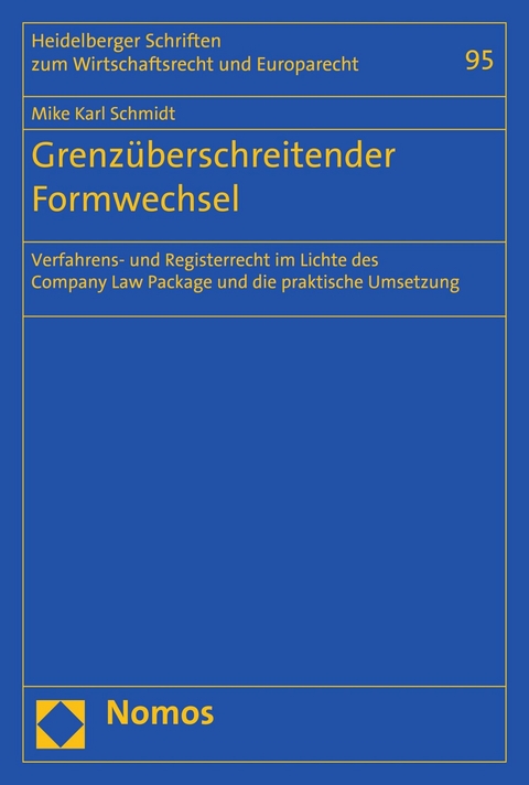 Grenz&uuml;berschreitender Formwechsel - Mike Karl Schmidt