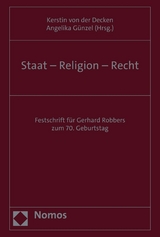 Staat &ndash; Religion &ndash; Recht - 