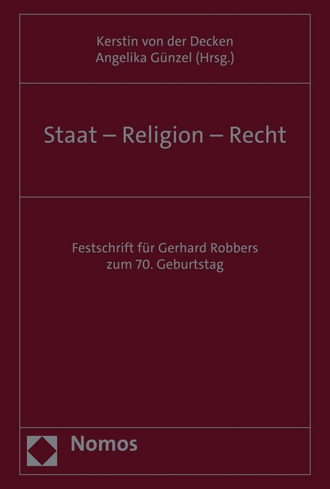 Staat &ndash; Religion &ndash; Recht - 
