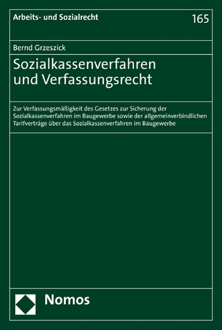Sozialkassenverfahren und Verfassungsrecht