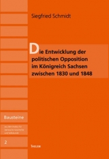 Die Entwicklung der politischen Opposition im K&ouml;nigreich Sachsen zwischen 1830 und 1845 - Siegfried Schmidt