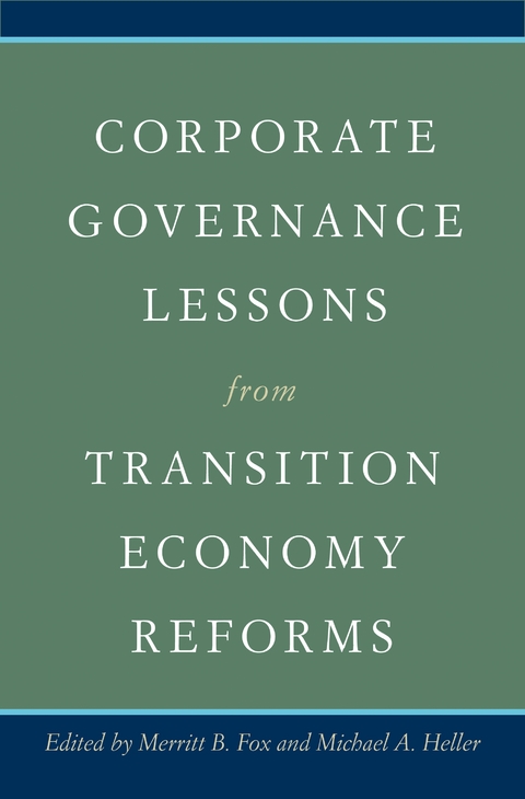 Corporate Governance Lessons from Transition Economy Reforms - 