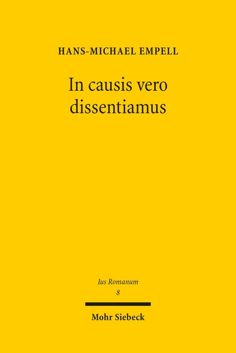In causis vero dissentiamus -  Hans-Michael Empell